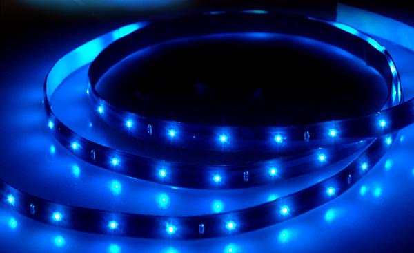 LED diodový pásek 12V nalepovací 150cm, modré světlo