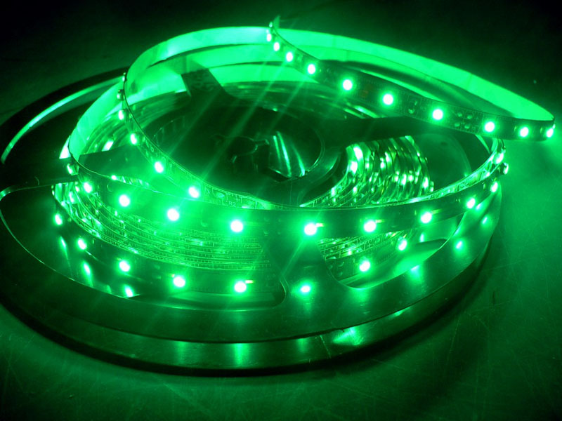 LED diodový pásek 12V nalepovací 150cm, zelené světlo