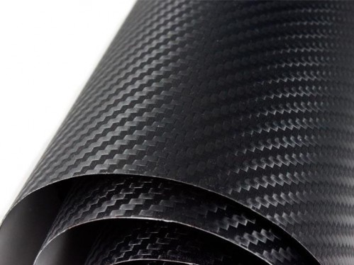 Karbonová fólie - profesionální 3D pro interier/exterier - černá rozměr 152x150cm