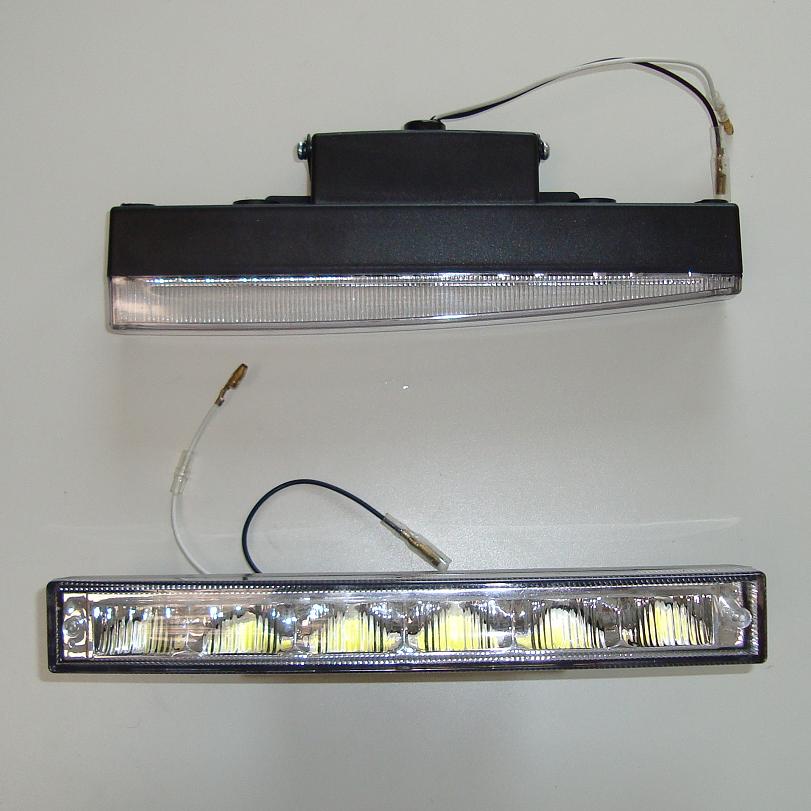 LED diodová šikmá poziční světla, 6 LED - sada 2ks