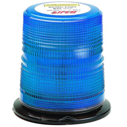 Zábleskový maják 12-24V, modrý