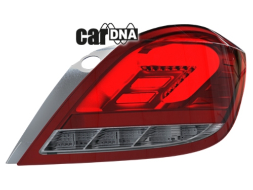 carDNA LED zadní světla Opel Astra H 5T LIGHTBAR červené/čiré