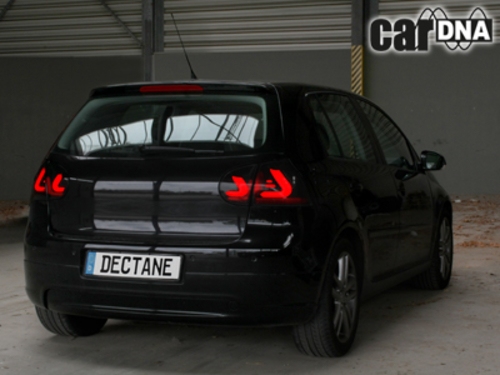 carDNA LED zadní světla VW Golf V 03-09 LIGHTBAR černé/kouřové