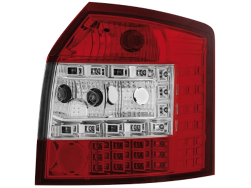 LED zadní světla Audi A4 B6 8E Avant 01-04 červené/crystal
