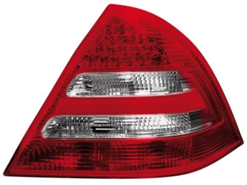 LED zadní světla Mercedes C W203 04-05 červené/crystal