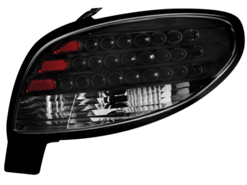 LED zadní světla Peugeot 206cc 98-09 černé