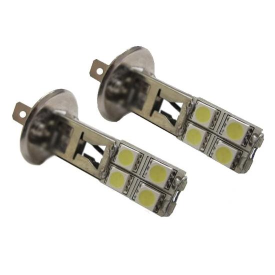 LED autožárovka 12V s paticí H1, 8 SMD LED, 1ks