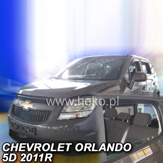 Protiprůvanové plexi ofuky (deflektory) Chevrolet Orlando 5D 11R (+zadní)