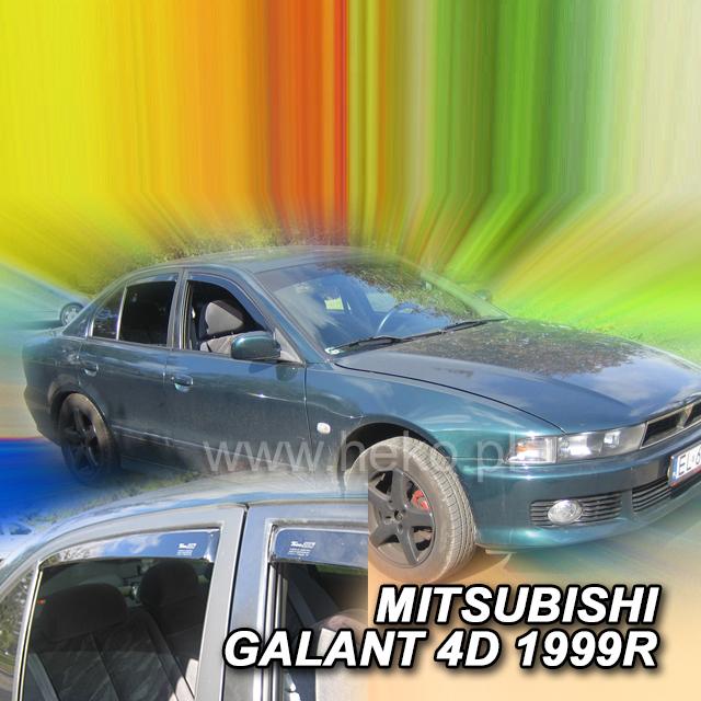 Protiprůvanové plexi ofuky (deflektory) Mitsubishi Galant EOA 4D 97R-- &gt;03R (+zadní) sedan