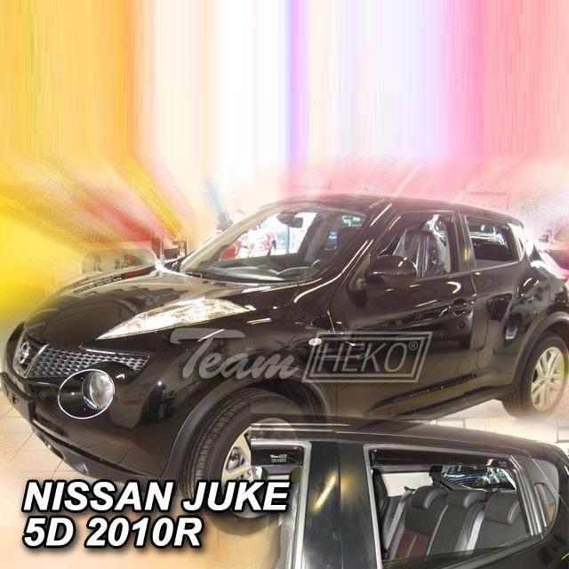 Protiprůvanové plexi ofuky (deflektory) Nissan Juke 5D 2010R (+zadní)