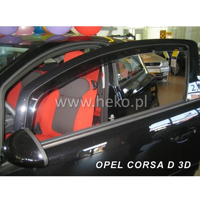 Protiprůvanové plexi ofuky (deflektory) Opel Corsa D 3D 06R