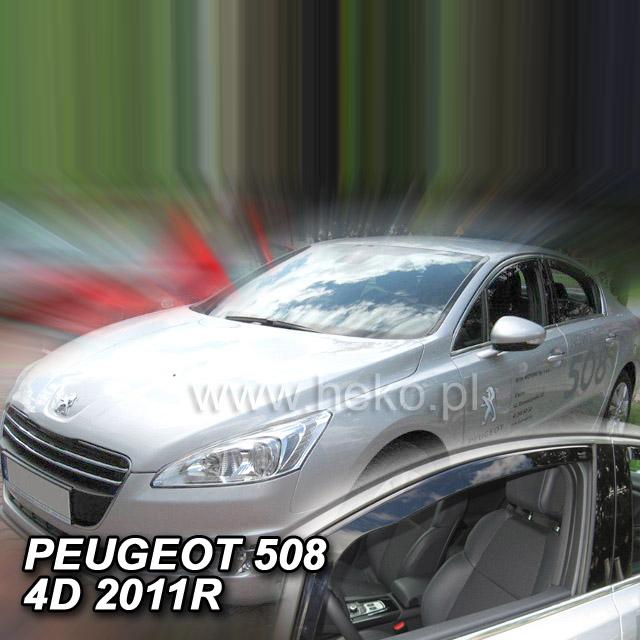 Protiprůvanové plexi ofuky (deflektory) Peugeot 508 4/5D 11R