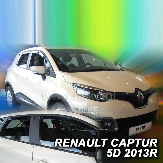 Protiprůvanové plexi ofuky (deflektory) Renault CAPTUR 5D 2013R (+zadní)