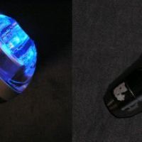 Řadička TYPE-R, kovová, modře podsvícená 