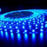 LED diodový pásek 12V, 30cm, modré světlo 