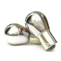 Silver chrom žárovka - blikač, - vyosená patice balení 2ks!!! 
