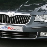 Milotec dekory originální přední masky, Škoda Superb II 06/08 – 