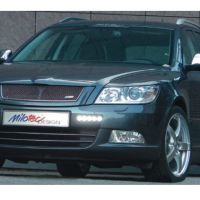 Milotec maska s nerez mřížkou, Škoda Octavia II. Facelift 