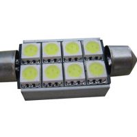 CAN-BUS sufitka bílá - Super Light, 8 SMD LED, 41mm, 1ks 