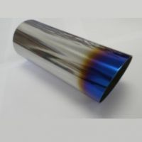 Koncovka výfuku kulatá zkosená s titanovým efektem 