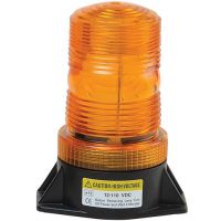 Zábleskový LED maják, 9-100V, oranžový 