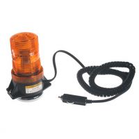 Zábleskový LED maják, 9-100V, oranžový magnet, homologace 