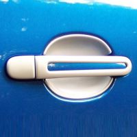 Kryty pod kliky - malé, ABS stříbrný matný (2 ks) 