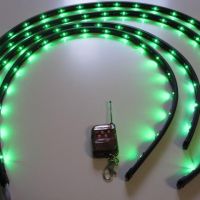 Flexibilní LED neony zelené - sada s dálkovým ovládáním 
