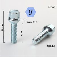 Kolový šroub M12x1,5x40, dosedací plocha koule 