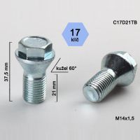 Kolový šroub M14x1,5x21, s krátkou hlavou, kužel 