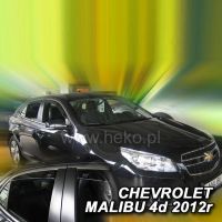 Protiprůvanové plexi ofuky (deflektory) Chevrolet Malibu IV 4D 12R(+zadní) 