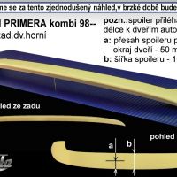 Spoiler zadních dveří NISSAN Primera combi r.v. 98-02 