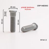 Šteft (svorník) M14x1,5x50 tisícihran průměr 14,8mm 